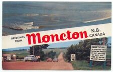 Moncton New Brunswick / Magnetic Hill Greetings Old Cars Postcard - Canada picture