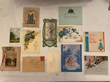 Vtg Lot Of Assorted Christmas Cards picture