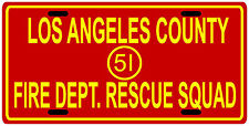 Emergency 51 1970's TV show License Plate picture