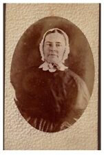 Antique 1800s CDV Photo Victorian Woman Dag Copy Galesburg IL picture
