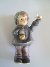 Goebel Little Figurine Boy W/ Bird 1999 EUC Vintage picture