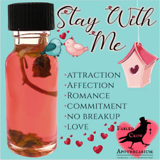 STAY WITH ME Oil Commitment Love Relationship Couples Witch Hoodoo FABLED CROW picture