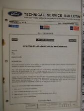 February 2, 1973 FORD Technical Service Bulletin Number 30A   BIS picture