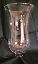 Hurricane Lamp Shade Globe Candle Sconce Mint Clear 9 1/2