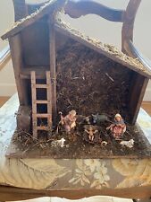 Italian Nativity Set Vintage Christmas Manger Scene Figurines - Made In Italy picture