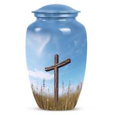 Large Cross Urn For Mom's Ashes - Adult Male and Female Cremation Urn picture