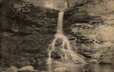 Benton Pennsylvania Rickets Glen State Park waterfall mailed 1945 postcard picture