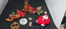 Vintage MCM 60s70s Christmas Ornaments inc Wendall August annual picture