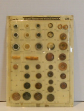 Vintage 37 Life Buttons Store Display Card 56, perfect for a Seamstress's Sewing picture