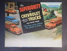 1940's Chevrolet Trucks Fold Out Color Sales Brochure - Insane Colors picture