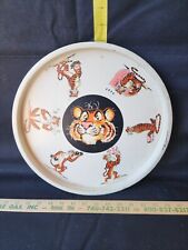  Vintage Esso Tiger Gas Station Giveaway  Advertising Round Metal Serving Tray picture
