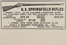 1956 Print Ad US Springfield Rifles Model 1873 Studio City,California picture