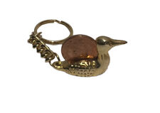 Vintage Lucky Penny Canada 1 cent 1997 Keychain Key Ring Canadian Goose Bird picture