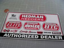 AUTHORIZED DEALER HEDMAN HEDDERS Sticker / Decal  ORIGINAL OLD STOCK picture