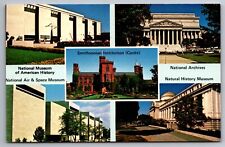 Postcard Five Famous Museums Smithsonian Institution Washington DC  A 17 picture