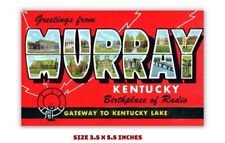 MURRAY KENTUCKY BIRTHPLACE OF RADIO OLD POSTCARD MAGNET picture