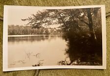 Vintage Real Photo Sunset Lake Greenfield, NH RPPC Unposted Defender picture