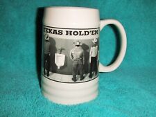 Texas Hold'em Mug ~ Cowboys At Urinal ~ Coffee Cup ~ Beer Stein ~New Without Box picture