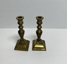 Peerage England Brass Miniature Candle Sticks 2 1/2” Mini Candle Holder Set of 2 picture