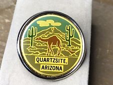 VTG Quartzsite Arizona Camel Desert Animal Lapel Pin Souvenir picture