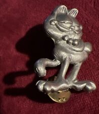 VINTAGE 1994 GARFIELD The Cat Pin Brooch Pewter Paws Inc Mfg By Starline picture