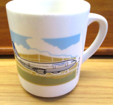 Vtg Continental Airlines Coffee Cup Mug 1992 Airplane Airline Lion Mktg picture
