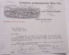 1927 Lamson Goodnow J B Sperry Co Port Huron MI Signed Ephemera L902G picture