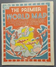 Rare Premier Map of The World Geographia  Map Alexander Gross F.R.G.S  c1940s picture