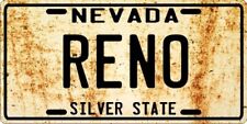 RENO 1960's Nostalgic Weathered Nevada License plate picture