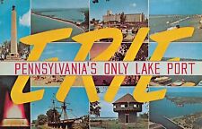 Erie Pennsylvania Lake Port Multi-Scene Larger Not Large Letter 105097 Postcard picture
