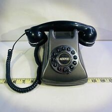 Metropolis SW2504 Electric Rotary Dial Desk Telephone Black Vintage picture