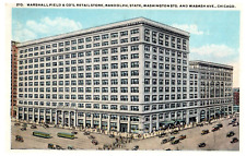 Marshall Field & Co Retail Store Chicago Department Store Postcard Posted 1921 picture