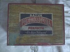 Vintage Bayuk  Philadelphia Phillies Perfecto Tobacco Cigar Tin Box  picture