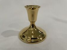 International silver company 24k Gold Electroplated Candle Stick Holder Single picture