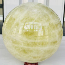 3660g Natural yellow crystal quartz ball crystal ball sphere healing picture