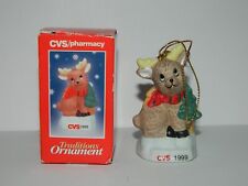 1999 CVS Traditions Reindeer Christmas Tree Ornament w/ Original Box picture
