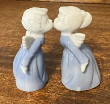 Cute Vintage Kissing Angels Figurines 3.5” Tall Made In Japan picture
