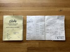 Bally Electronic Pinball Game Repair Machine Manual Extra Schematics 560-1 picture
