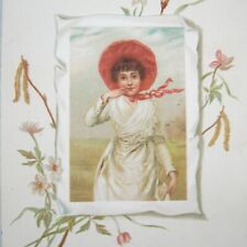 Antique Victorian Trade Card Pozzoni's Complexion Powder Cosmetics Lovely Lady picture