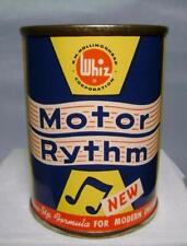 VINTAGE WHIZ MOTOR RYTHM MOTOR OIL - SMALL OIL CAN ADVERTISING BANK - NEAR MINT picture