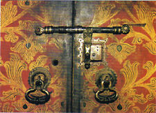 Sri Lanka PICTURE POSTCARD Real Photo use Postcard with Use Stamps Temple's Door picture