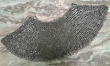 Medieval Riveted Chain Mail Aventail Mild Steel Chainmail Collar Reenactment  picture