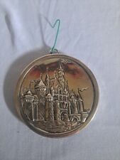 Vintage Disneyland Sleeping Beauty Castle Happy Holiday 2000 Sterling Silver .92 picture