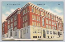 Shamokin High School Shamokin Pennsylvania Linen Postcard No 3075 picture