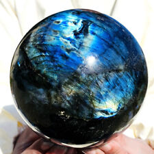 6.63LB Natural Labrador flash moonstone crystal ball Quartz crystal energy ball picture