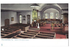 c.1900s Interior St John’s Church Richmond Virginia VA Tuck Sons Postcard UNP picture