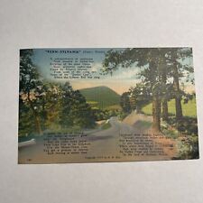 Pennsylvania Penn's Woods Scenic View with Patriotic Text Vintage Postcard picture