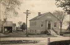 Bradford Maine ME Library c1910 Eastern Illustrating Real Photo Postcard picture