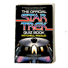 Vintage 1985 Official Star Trek Quiz Book Mitchell Maglio Paperback picture