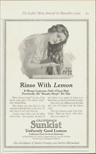 1919 SUNKIST shampoo hair cleaner antique PRINT AD lemon cosmeics picture